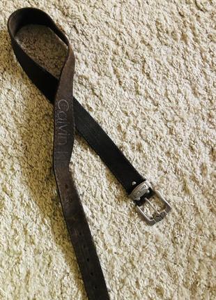 Ремень, пояс calvin K60K609356, оригинал кожа