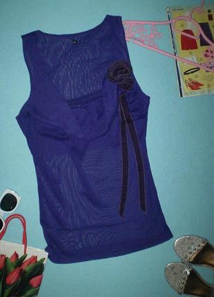 Жіноча майка топ сітка 46р. m, фіолетова