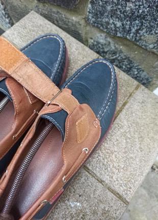 Комфортні шкіряні туфлі, топсайдери leonal