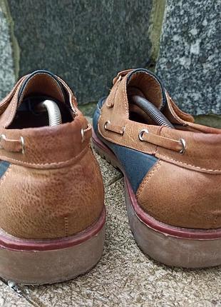 Комфортні шкіряні туфлі, топсайдери leonal