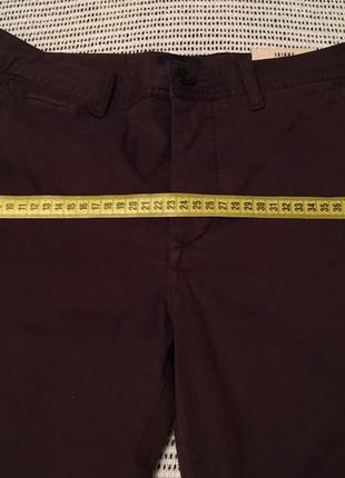 Котоновые брюки джинсы, цвет бордо2 фото
