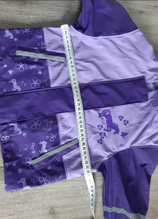 Дождевик ветровка,куртка сиреневая/фиолетовая,6-9 , 9-12 месяцев7 фото
