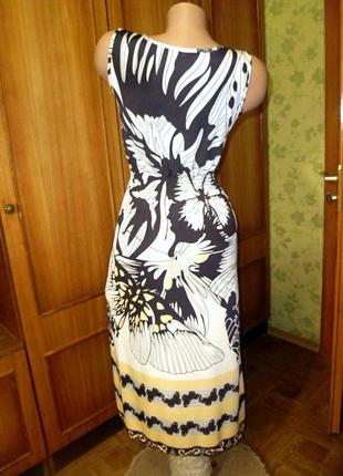 Новое летнее платье миди ace fashion без рукавов приталенное в талии резинки повседневное5 фото