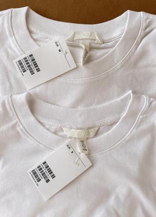 Белая футболка фh & m