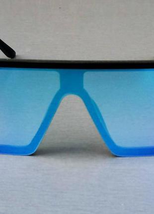 Yves saint laurent очки женские солнцезащитные большие прямоугольные синие2 фото