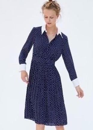 Платье платье горошек zara 2