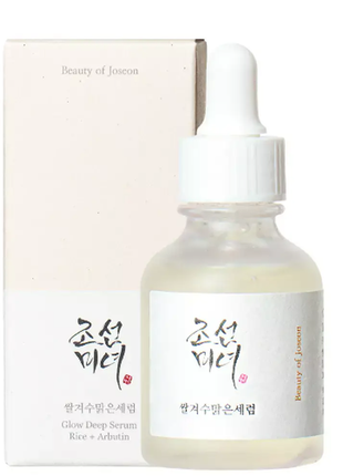 Серум для для выравнивания тона и сияния кожи beauty of joseon glow deep serum : rice +alpha arbutin