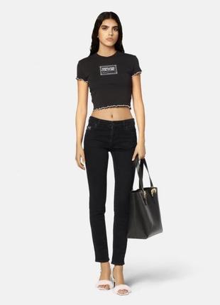 Чорні прямі штани джинси труби базові штани штани versace jeans couture оригінал