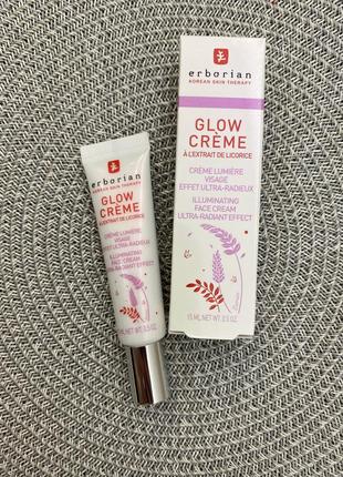 Крем с эффектом фотошопа erborian glow crème, 15 ml