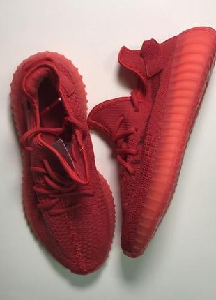 Новинка! шикарные кроссовки adidas yeezy boost 350 red