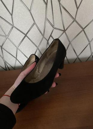Туфли черные замшевые размер 37 потолка -24 см бренд gabor6 фото