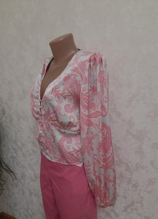 Шикарний атласна блуза кроп топ сатин бюстье3 фото