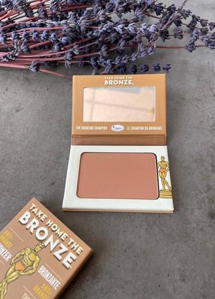 Бронзер для лица thebalm take home the bronze anti-orange bronzer. оригінал із сша