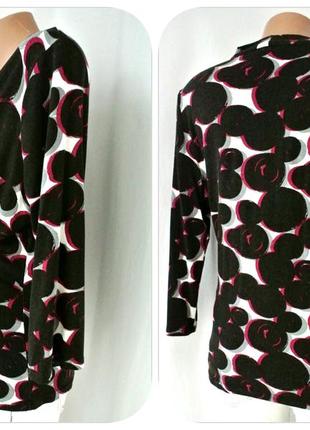 Акция 1+1=3! красивая трикотажная блузка kaliko. размер uk14/eur40.9 фото