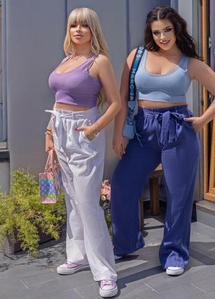 Стильные брючки свободного кроя