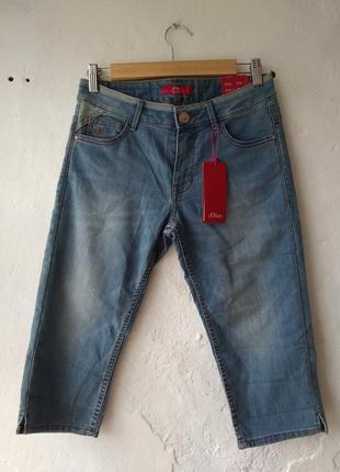 Новые джинсовые мужские капри бриджи s.oliver размер 381 фото