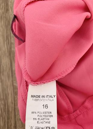 Розовые брюки с защипами boohoo made in italy5 фото