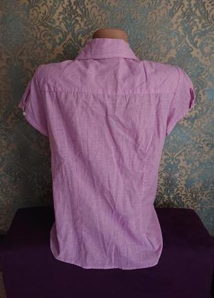 Красивая женская блуза с оборками хлопок  р.44 /46 блузка блузочка рубашка6 фото