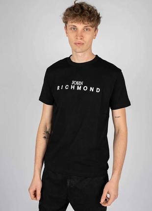 Мужская футболка johnmond черного цвета с логотипом