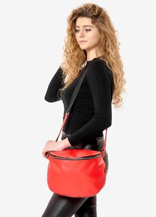 Женская сумка sambag milano красная4 фото