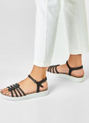 Жіночі, шкіряні босоніжки ecco corksphere sandal, оригінал - 38р, 39р, 41р1 фото