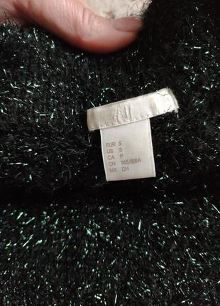 H&amp;m свитер джемпер вязаный женский темный зеленый теплый.2 фото