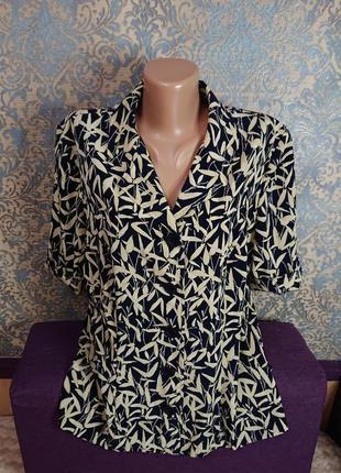 Жіночий жакет блуза блузка блузочка великий розмір батал 50 /52 блейзер8 фото