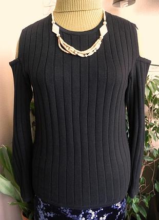 Приємний коттоновый чорний джемпер. від світового бренду edc esprit