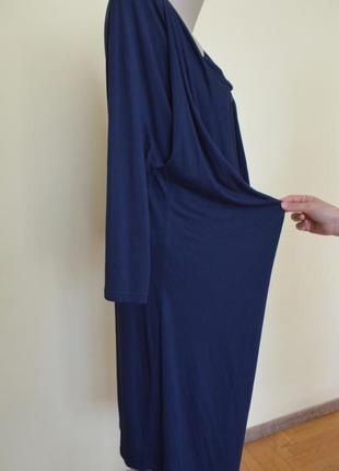 Красивое трикотажное платье -двойка свободного фасона длинный рукав4 фото
