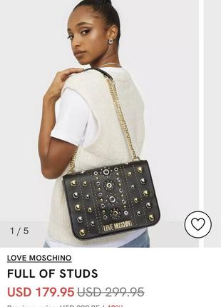 Сумка оригинал новая love moschino