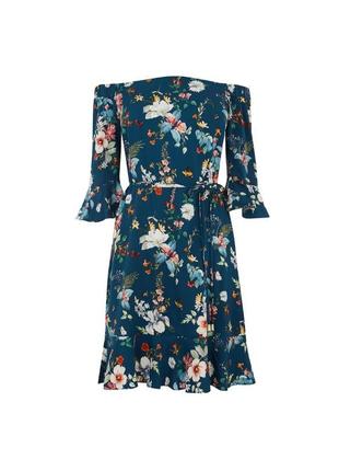 Стильное, трендовое платье с цветочным принтом oasis3 фото