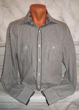 Мужская рубашка,в клетку,48-50