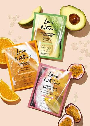 Набор масок для лица love nature