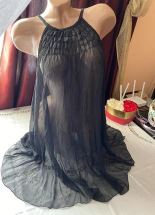 Новое пляжное платье накидка платья полупрозрачное от h&amp;m 💙💛 сток1 фото