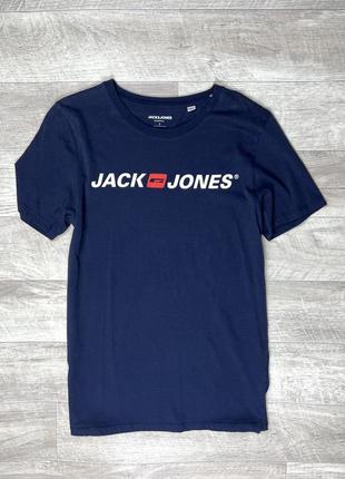 Jack & jones футболка s размер темно-синяя спортивная