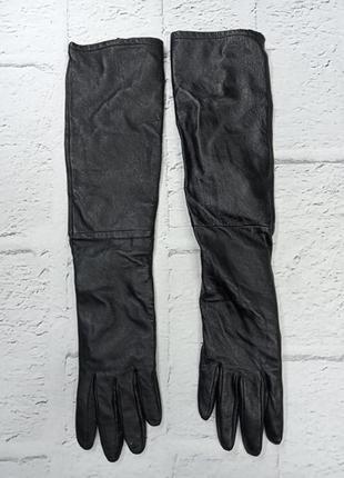 Дуже довгі високі шкіряні перчатки очень длинные высокие кожаные перчатки