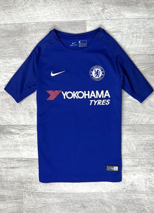 Nike футболка chelsea 8-10 лет до 137см футбольная темно-синяя1 фото