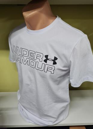 Мужская футболка under armour, белая футболка мужская, футболка , мужская футболка2 фото