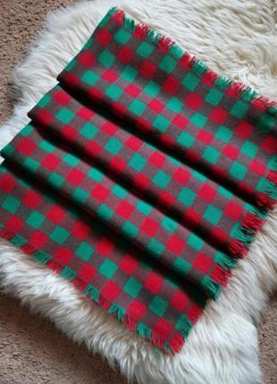 Begg of ayr винтаж шерстяной платок косынка в клетку шерсть саксонского мериноса большой платок каре из шотландской шерсти