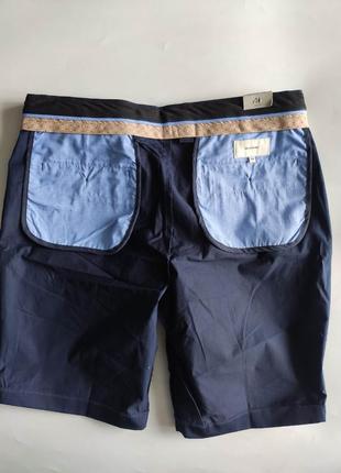 Шорты reserved (vt620-59x) р.34 (l) slim темно синие (navy blue)8 фото