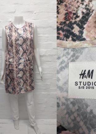 H&m studio оригинальное шёлковое платье4 фото
