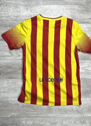 Nike футболка 10-12 лет до 147см m футбольная barcelona2 фото