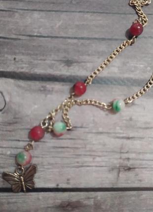Ожерелье с натуральными камушками