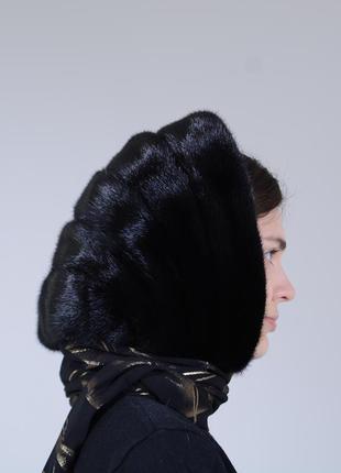 Женский норковый платок на голову1 фото