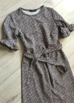 Женское платье (леопардовый принт)1 фото