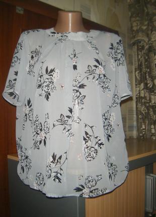 Шикарная шифоновая блуза с открытой спинкой
