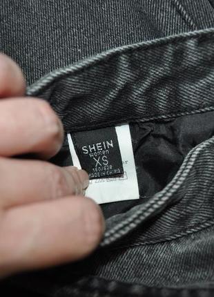 Стильные черно-серые мом джинсы shein4 фото