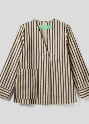 United colors of benetton рубашка , блуза в полоску