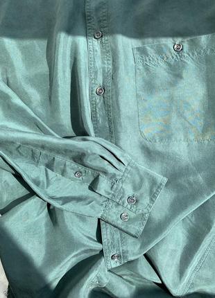 Рубашка мужская шёлк marks &amp; spenser4 фото