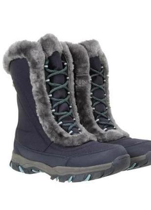 Тепленькі жіночі зимові чоботи від mountain warehouse. оригінал із англії